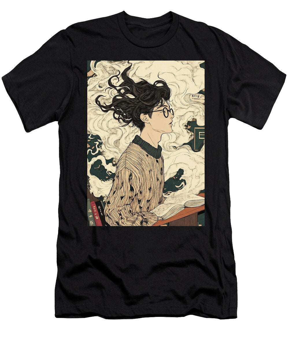 A Pensive Figure Lost in Thought Rhys Jacobson T-Shirt