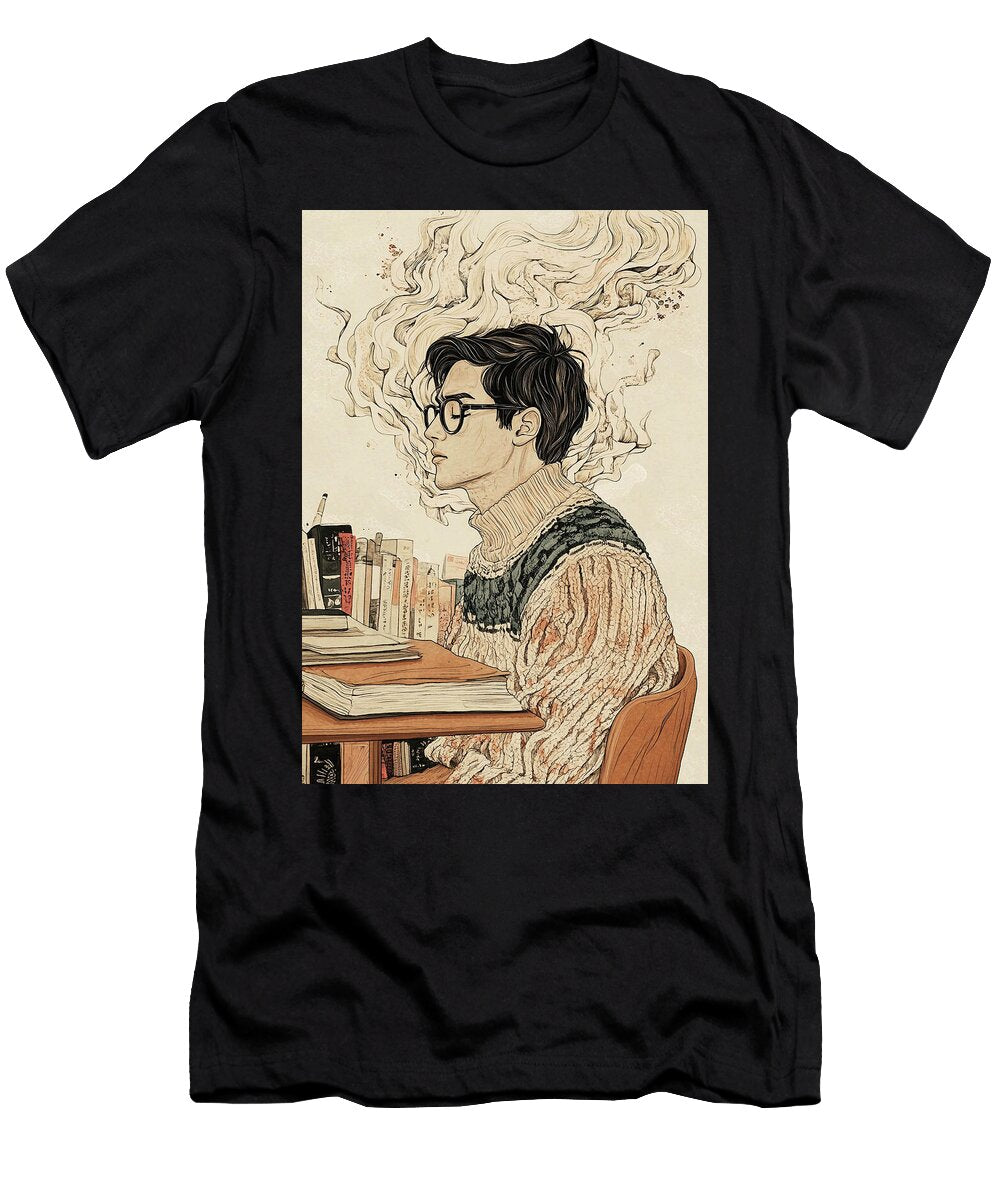 A Pensive Man Lost in Thought Rhys Jacobson T-Shirt