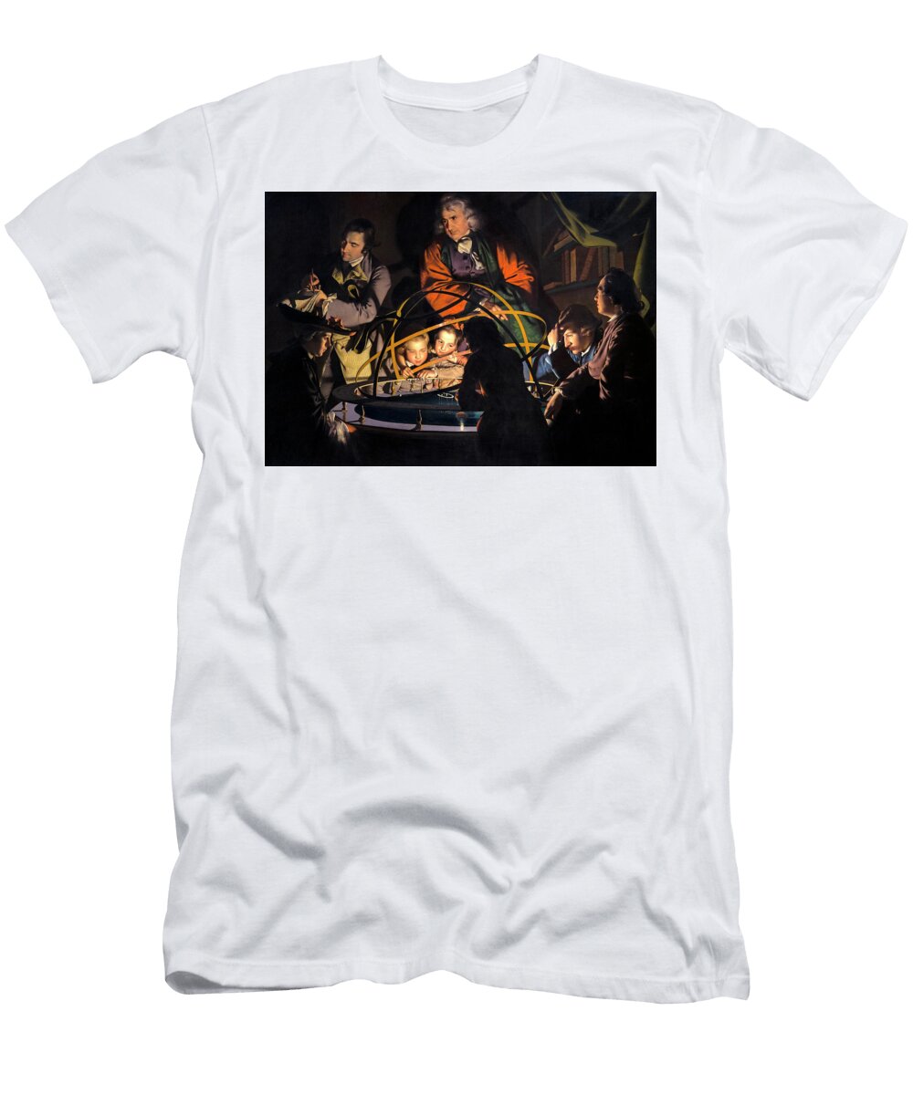 A Philosopher Lecturing on the Orrery 1766 Joseph Wright of Derby T-Shirt