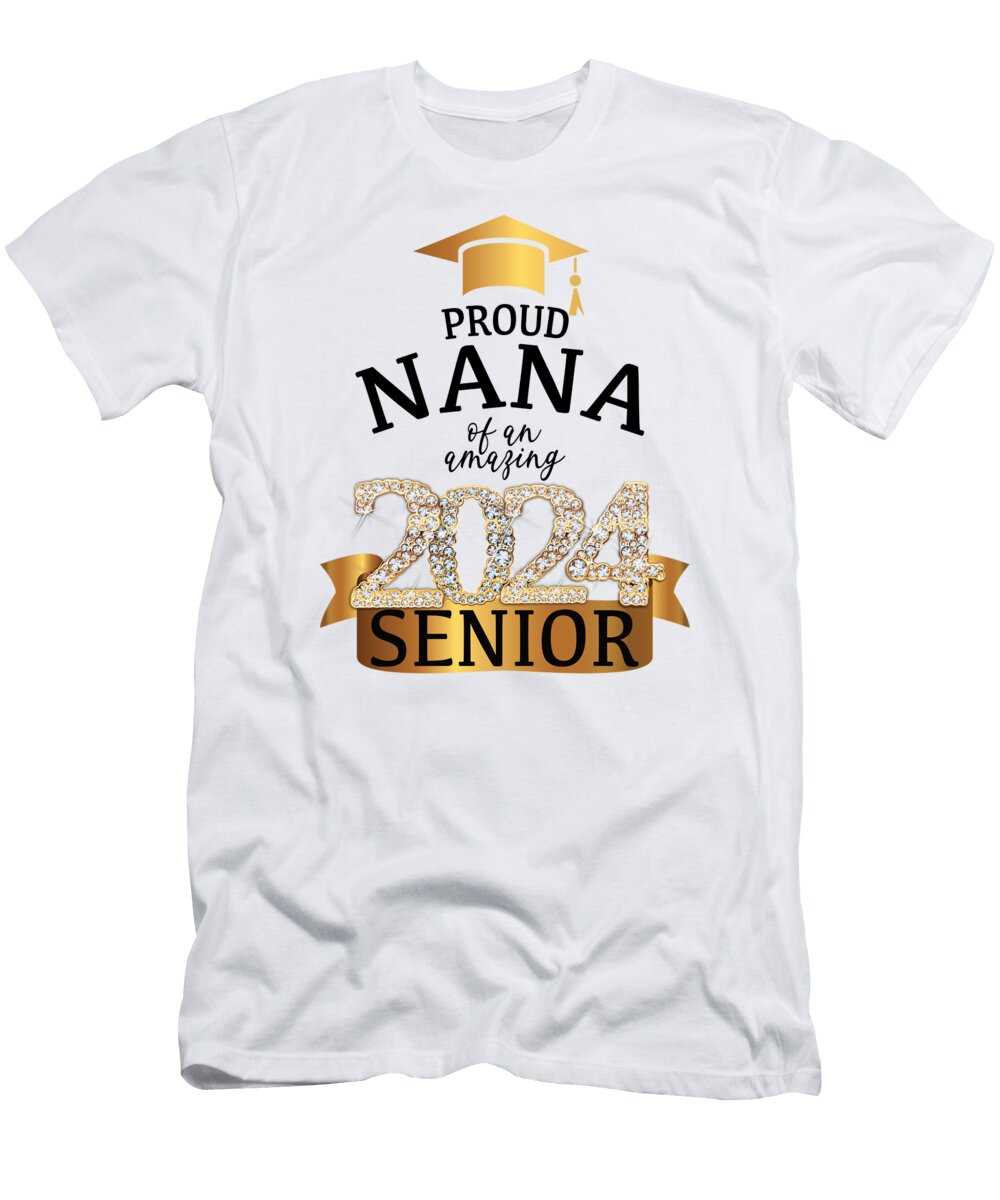 A Proud Nana I 2024 Senior School Color Yellow Millennialdesign T-Shirt