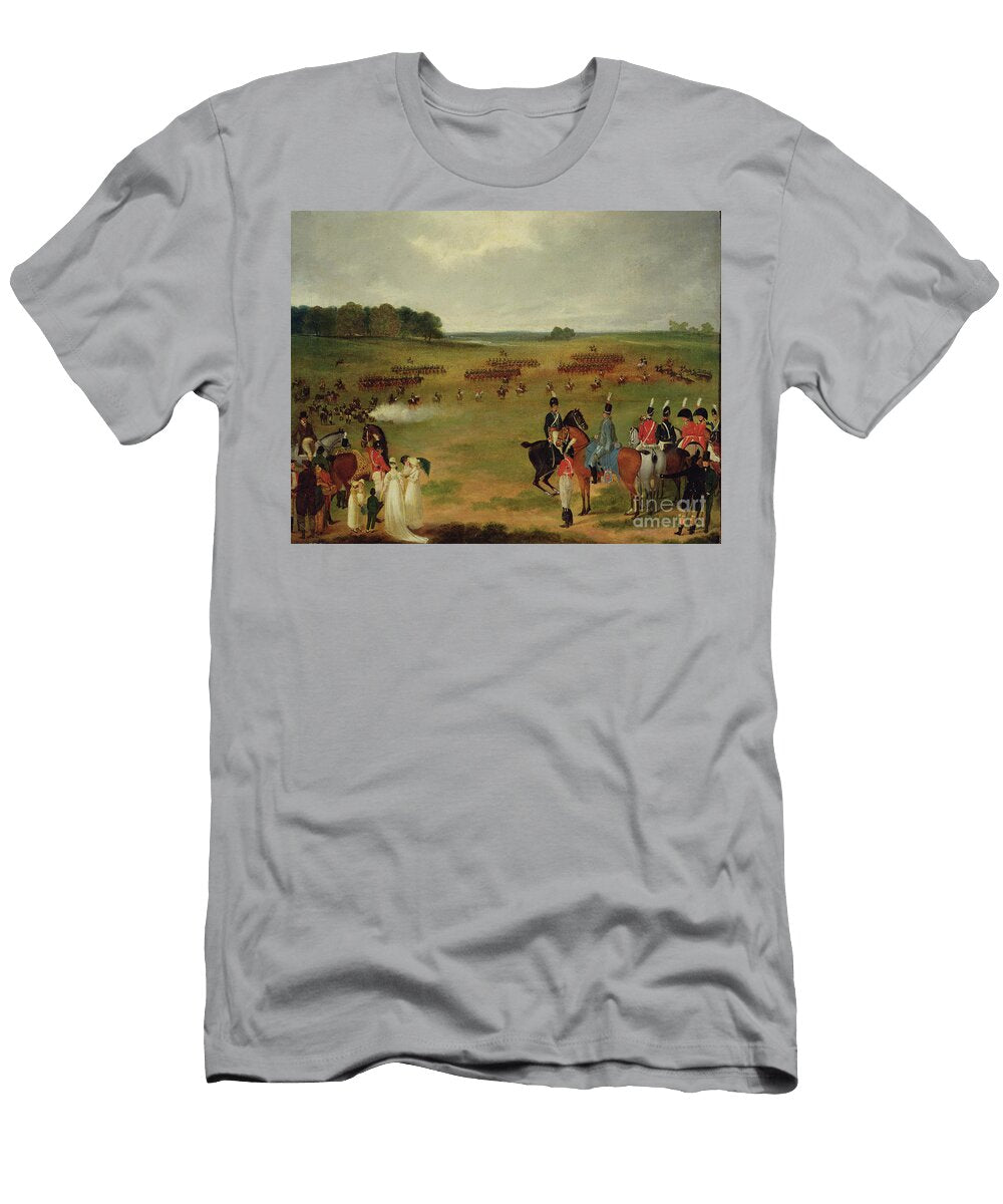 A Review of the London Volunteer Cavalry and Flying Artillery in Hyde Park in 1804 C1804 English School T-Shirt