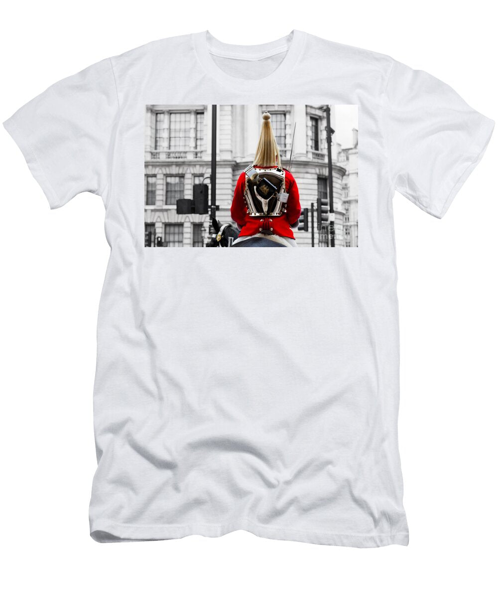 A Royal Horse Guards Soldier Horse Guards Parade in London England Michal Bednarek T-Shirt