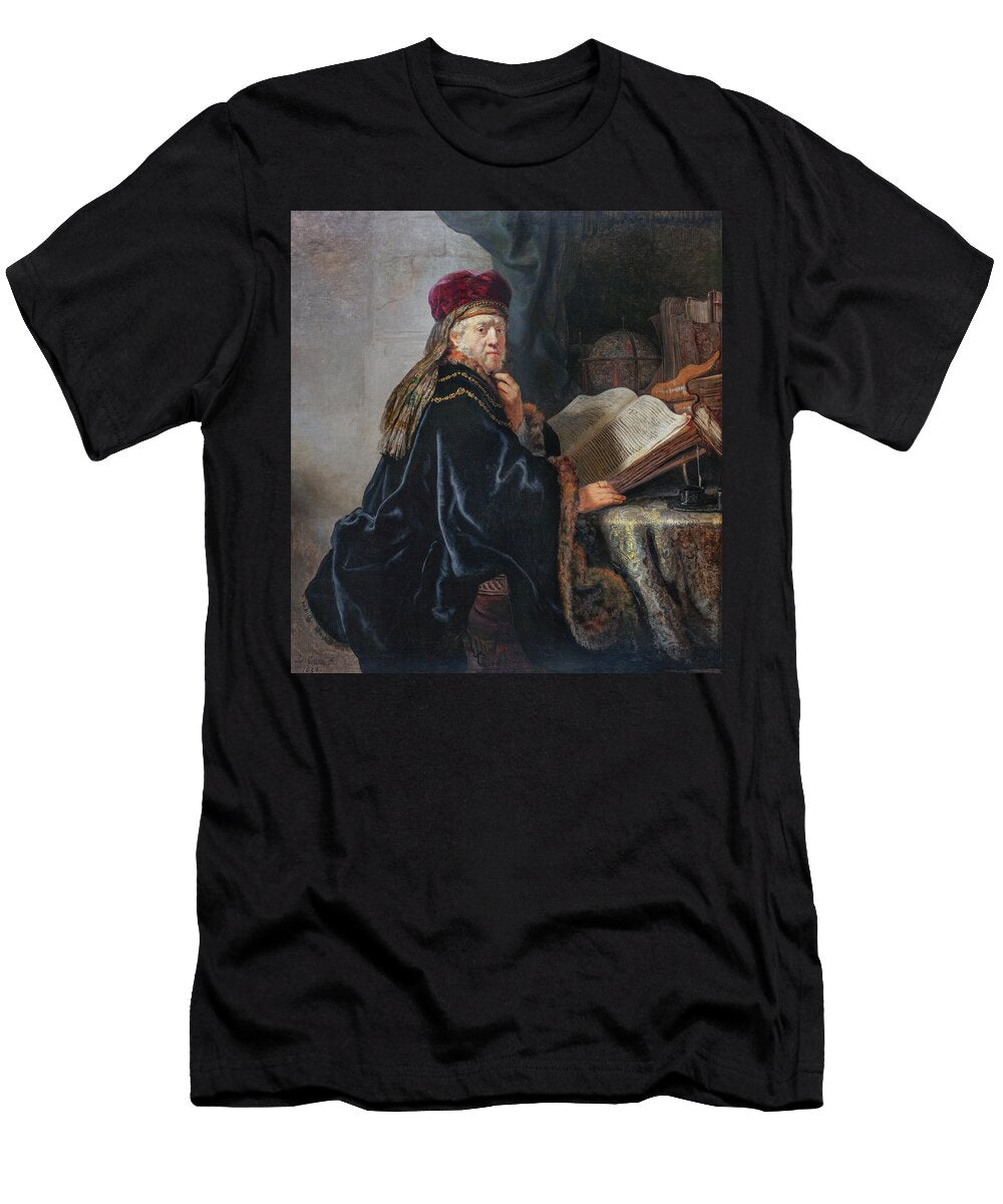 A Scholar in His Study By Rembrandt Van Rijn 1634 Rembrandt Harmenszoon Van Rijn T-Shirt