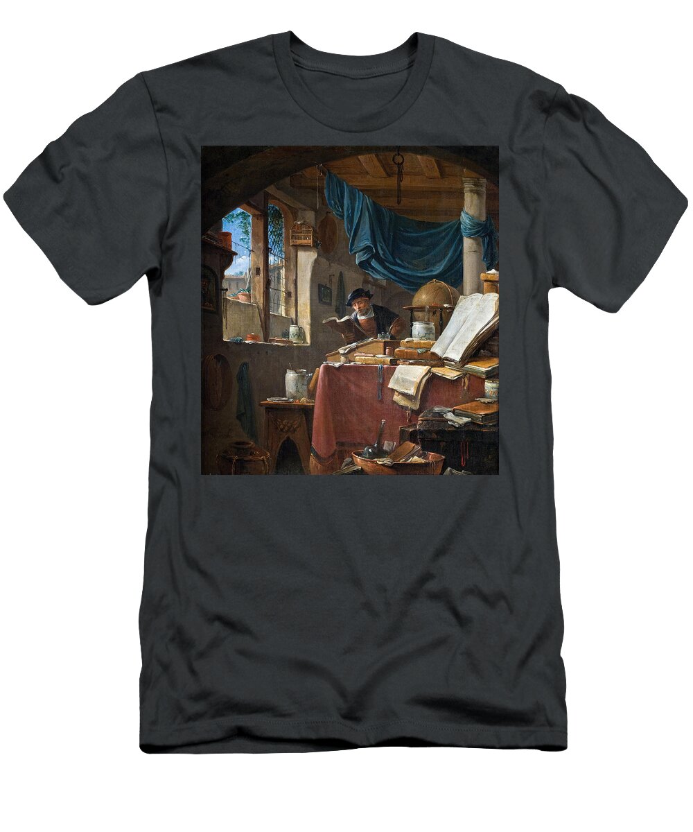 A Scholar in His Study Thomas Wyck T-Shirt