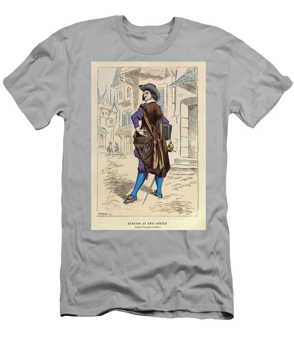A Scholar in Paris in the 17th Century Engraving Anonymous T-Shirt