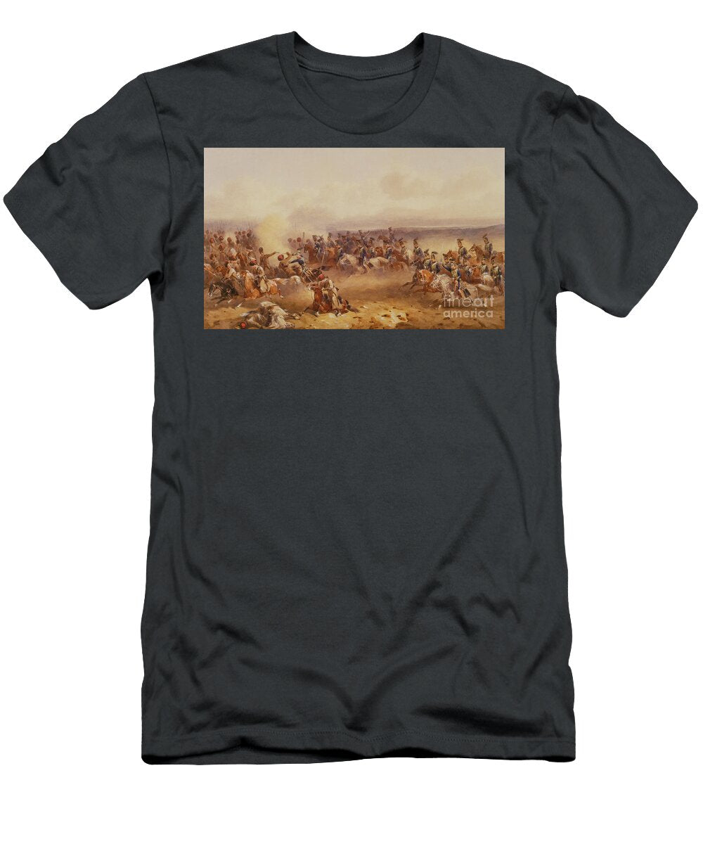 A Squadron of the 10th Hussars Defeat the Russians At Tchernaya Orlando Norie T-Shirt