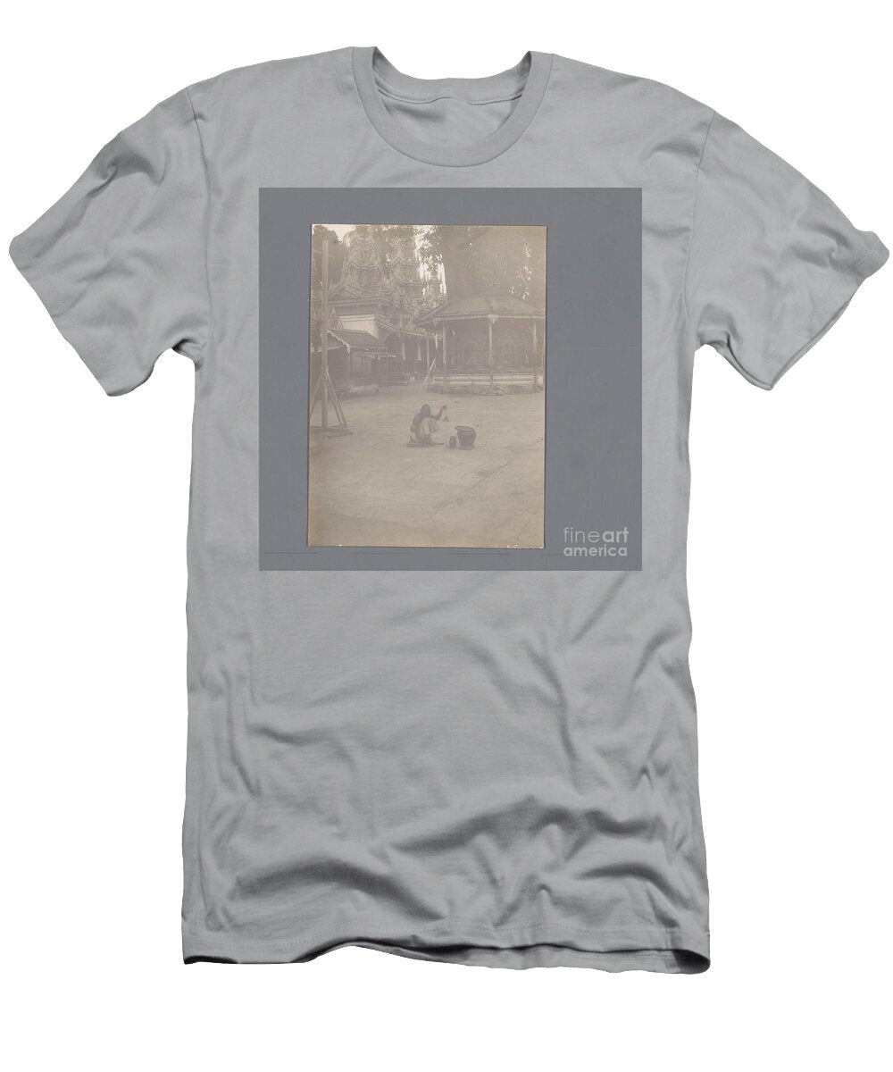 A Squatting Man in the Courtyard of a Shrine South East Asia Jan Adriani Attributed to 1907 Jan Adriani T-Shirt