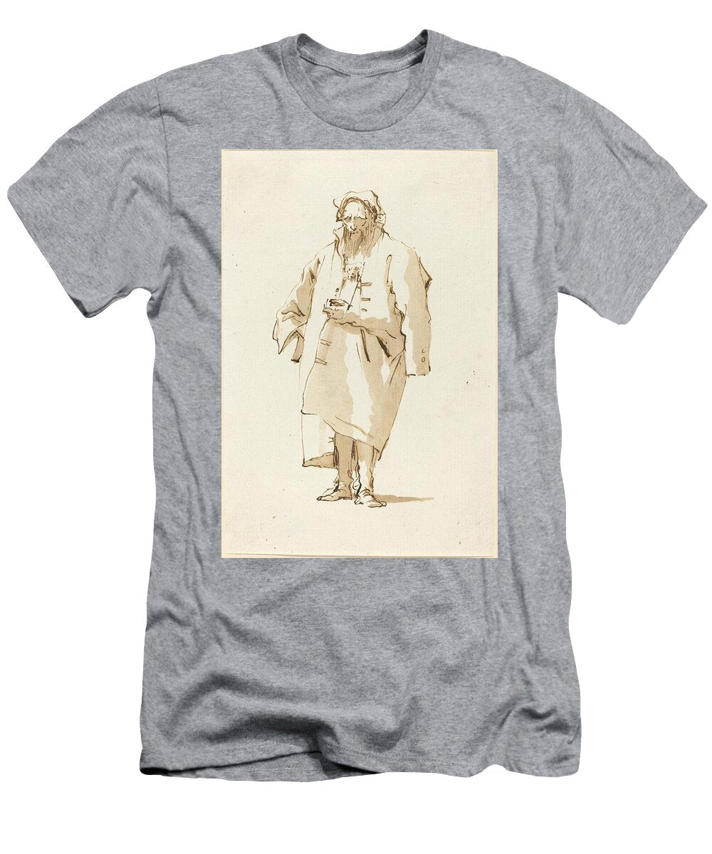 A Standing Oriental Wearing a Greatcoat Giovanni Battista Tiepolo Italian T-Shirt
