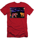 A Starry Night for Animals Painting Stars Tiger Trees Starrynigh N Akkash T-Shirt