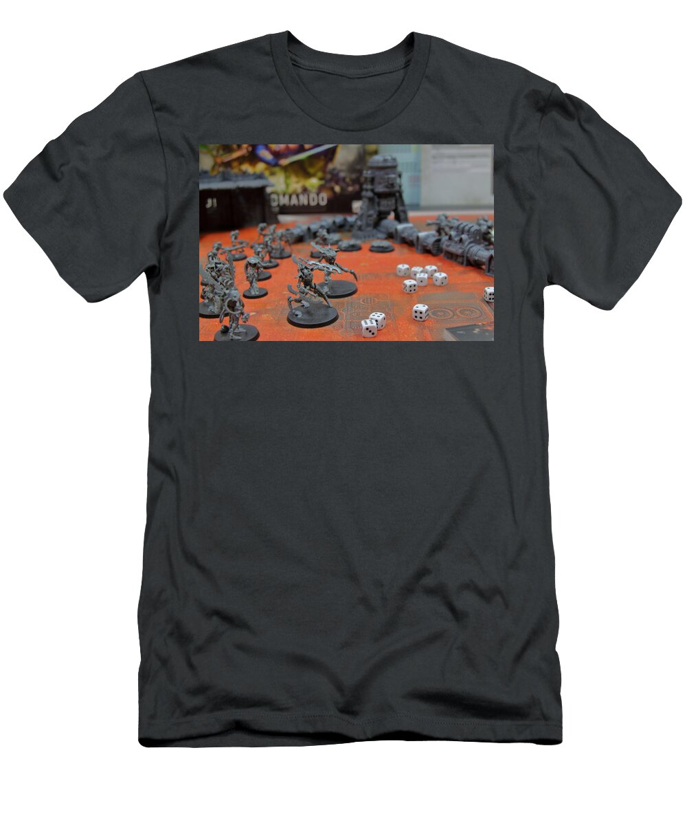 A Warhammer 40000 Playset with Minifigures Army and Dices Ivan Savini T-Shirt