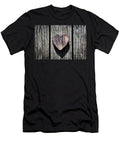 A Wooden Vintage Heart on Grunge Wood Planks Michal Bednarek T-Shirt