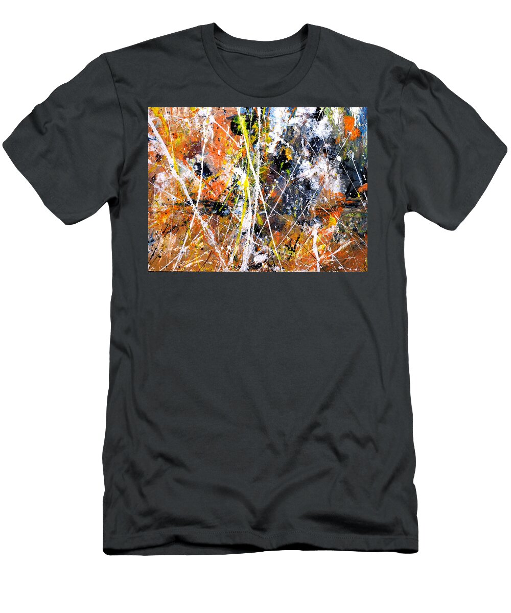 Abstract Creation Iiii From Series of Four Abstract Paintings Romanvs Moses T-Shirt