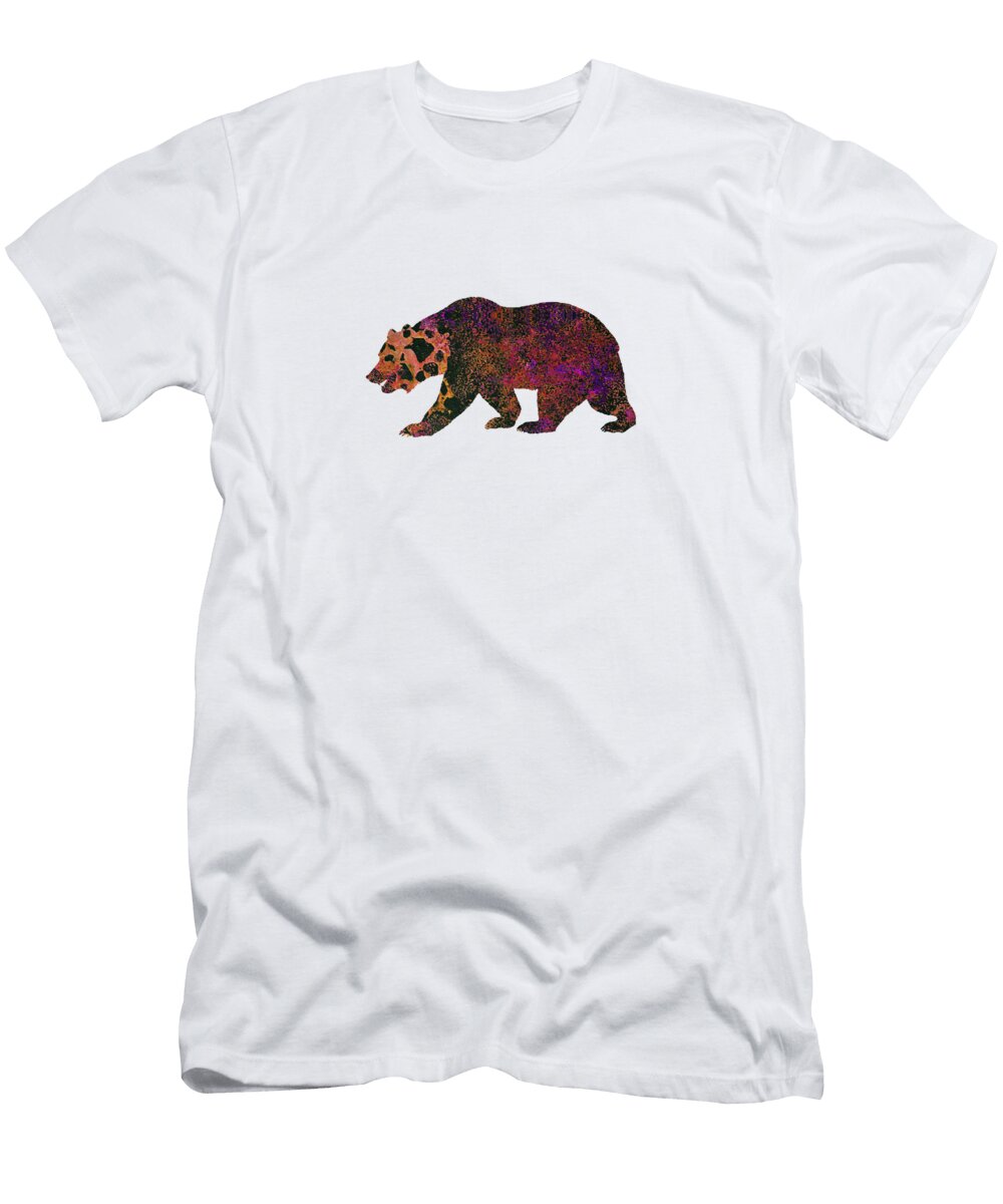 Abstract Red Bear Whispering Peaks Photography T-Shirt