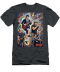 Ac DC Abstract Portrait Art of Music Icons Iconic Musicians Legend Paint Sampadart Gallery T-Shirt