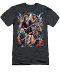 Ac DC Band Abstract Portrait Art of Music Icons Iconic Musicians Legend Paint Sampadart Gallery T-Shirt