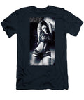 Ac DC Capturing the Timeless Elegance of a Woman Lost in the Rhythm of Dance Rock Band T-Shirt