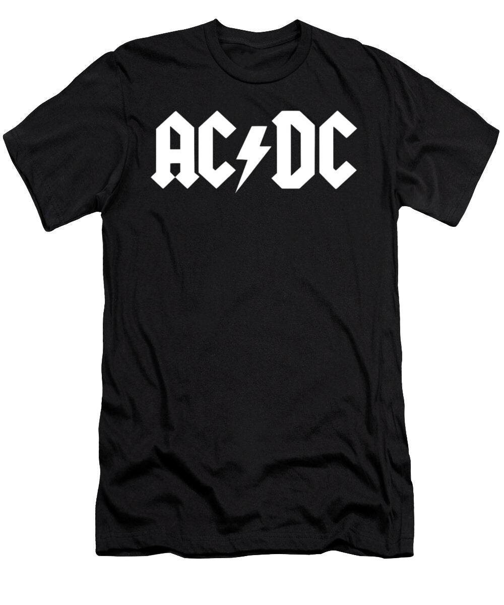 Ac DC Logo on Gray Background Arfan Nando T-Shirt
