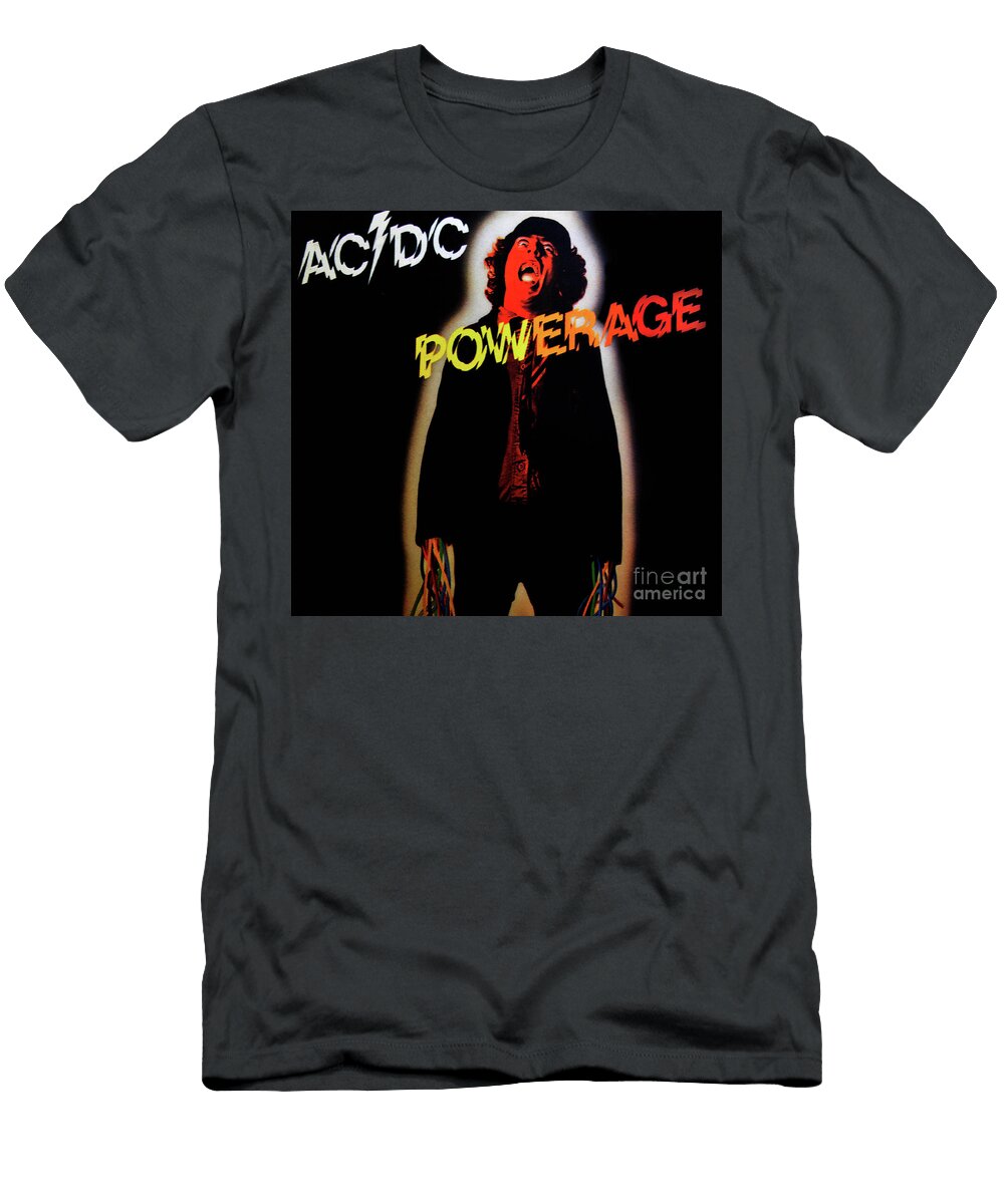 Ac DC Powerage Album Cover 1978 David Lee Thompson T-Shirt
