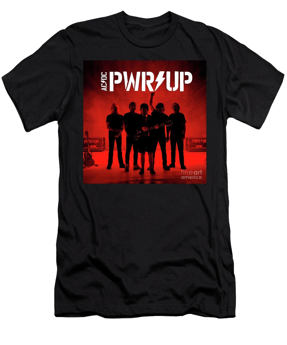 Ac DC Pwr Up Tour 2025 Red Dandelion Kembang T-Shirt