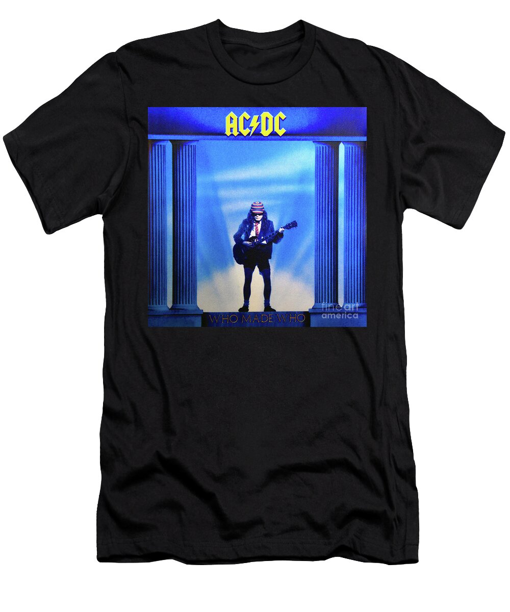 Ac DC Who Made Who Album Cover 1986 David Lee Thompson T-Shirt