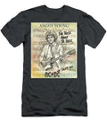 ACDC Guitarist Angus Young Portrait with Lyrics for Those About to Rock Scott Mendell T-Shirt