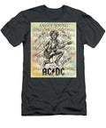 ACDC Guitarist Angus Young Portrait with Whole Lotta Rosie Scott Mendell T-Shirt