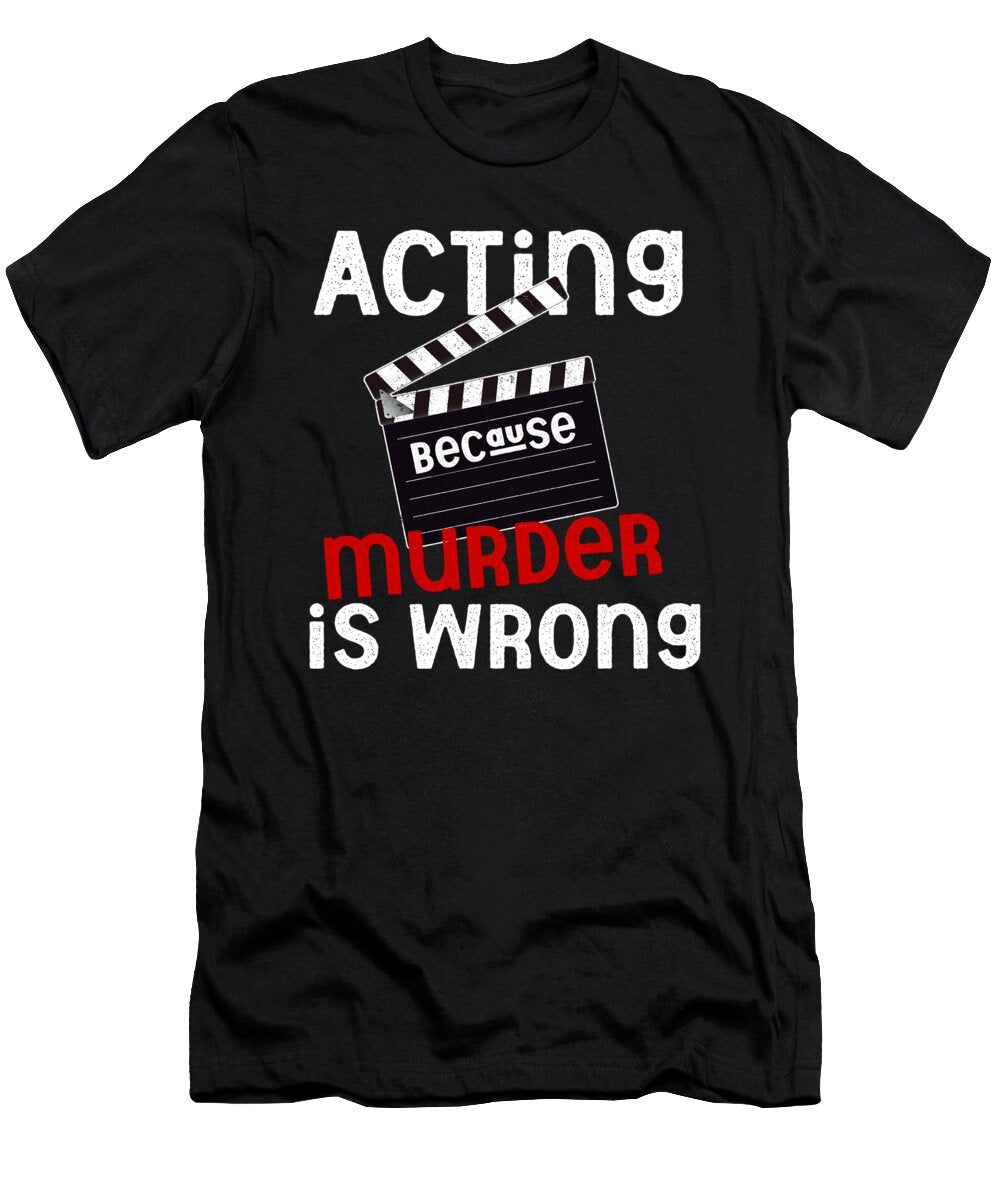 Acting Actor Actress Clapperboard Movie Gift Thomas Larch T-Shirt