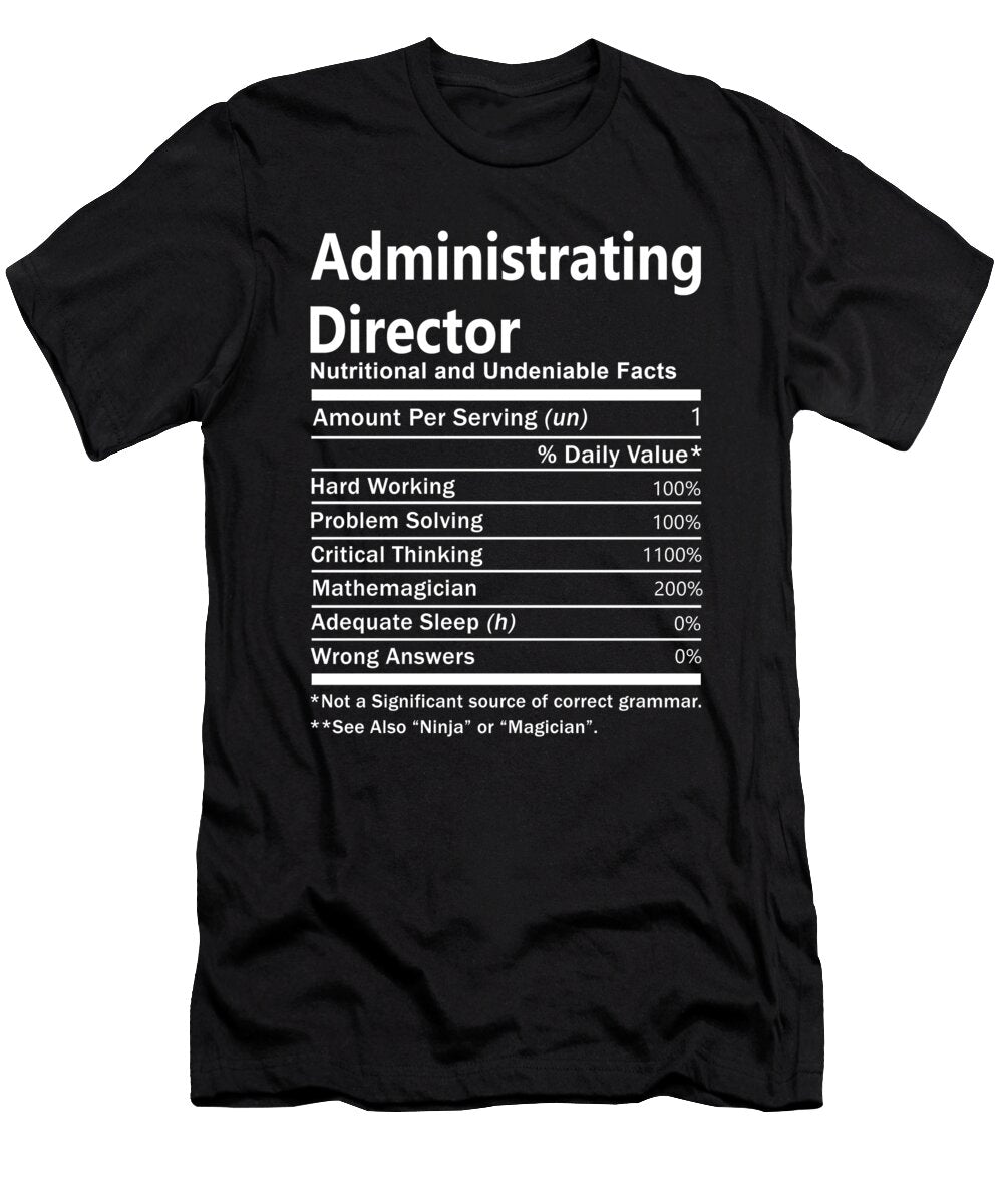 Administrating Director Nutrition Factors Gift Item Shi Hu Kang T-Shirt