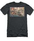 Admiral Porters Fleet Running the Rebel Blockade of the Mississippi At Vicksburg the Luxury Art Collection T-Shirt