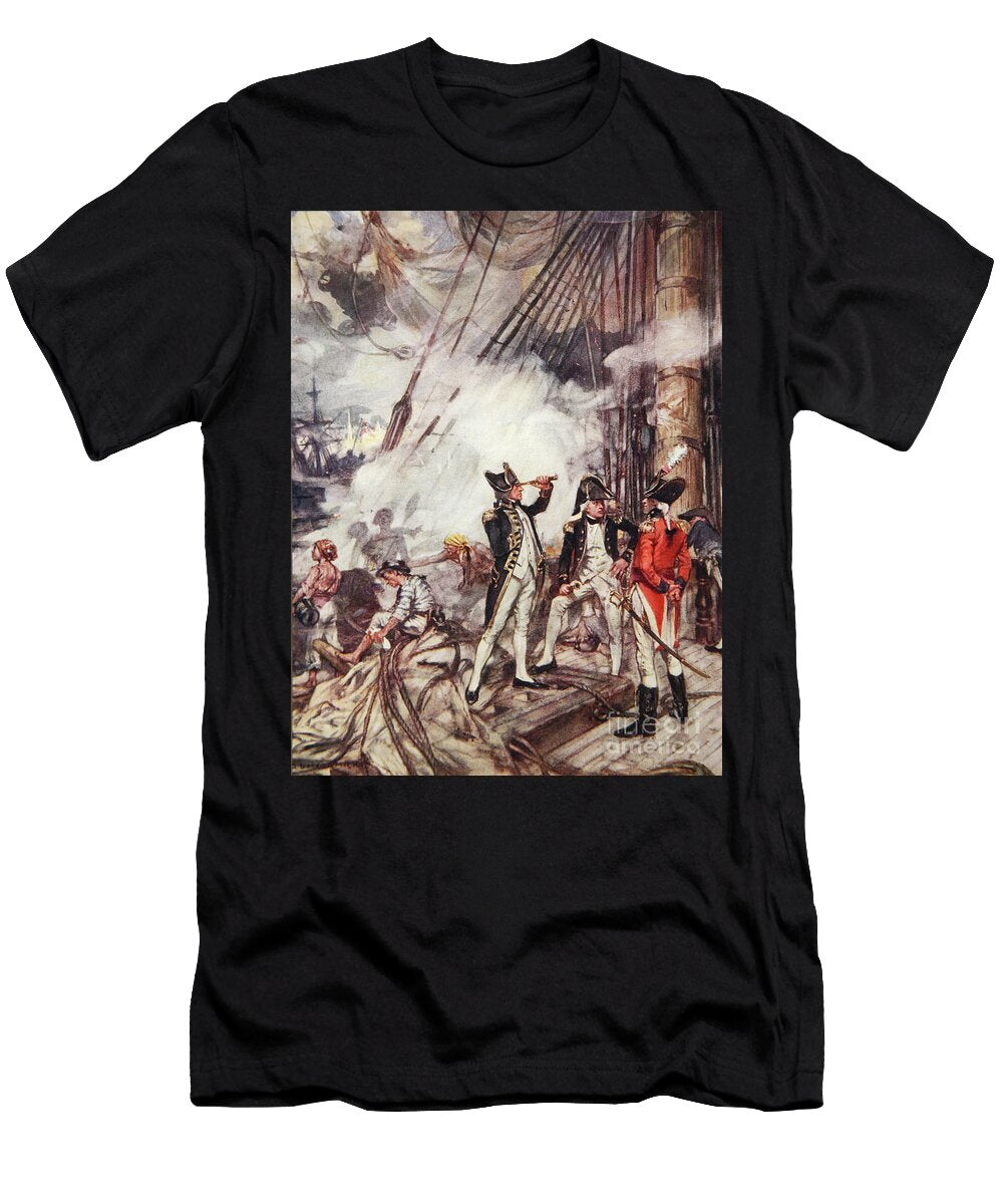 Admirals All Illustration From Drakes Drum and Other Songs of the Sea By Henry Newbolt 1862 1938 1905 Arthur David Mccormick T-Shirt