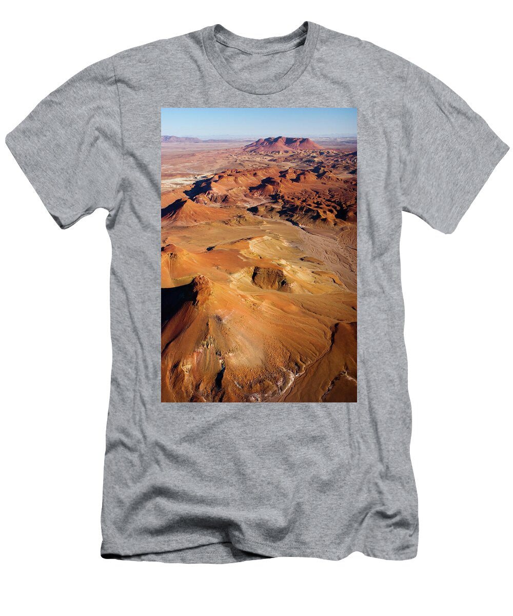 Aerial View of the Colorful Huab Valley Jen Judge T-Shirt