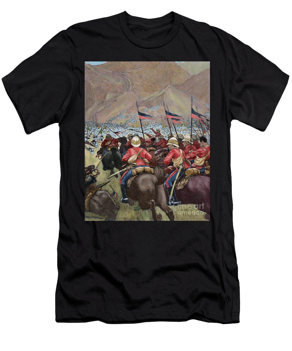 Africa Charging of the English Cavalry Unknown Artist T-Shirt