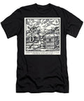 Agricola De Re Metallica Illustration Showing Mining Machinery At4 Historic Illustrations T-Shirt