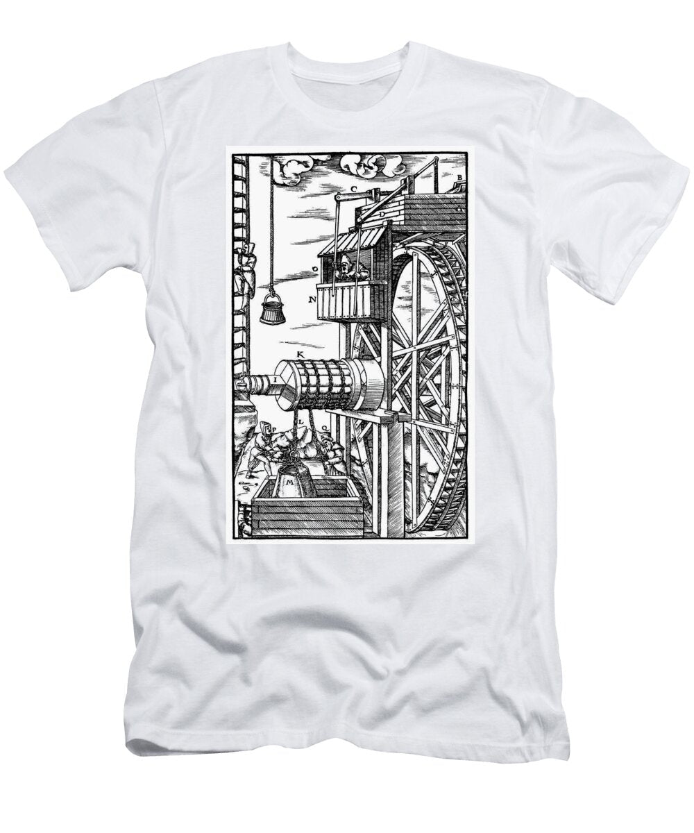 Agricola Waterwheel 1556 Granger T-Shirt