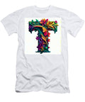 Ai Art Floral Franciscan Tau Abstract Expressionism Rose Santuci Sofranko T-Shirt