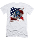 Air Force Master Sergeant Msgt Rank Insignia Over American Flag Serge Averbukh T-Shirt