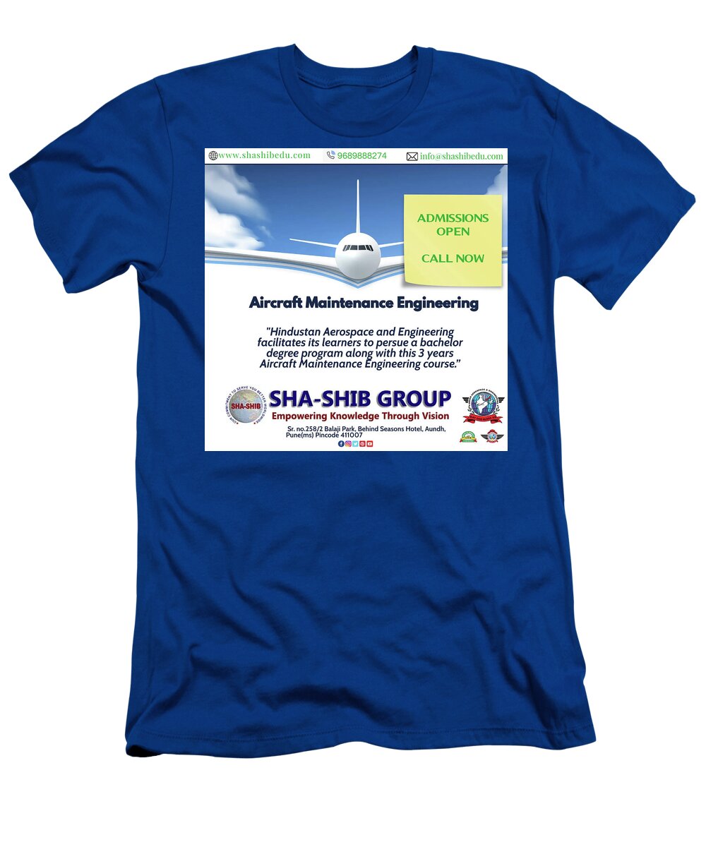 Aircraft Maintenance Engineering Courses Colleges Fees Eligibility in Pune Maharashtra Rahul Waghmare T-Shirt
