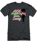 Aka Pretty Girl Swag Alpha Sorority Kappa Pink Tanyah Braid T-Shirt
