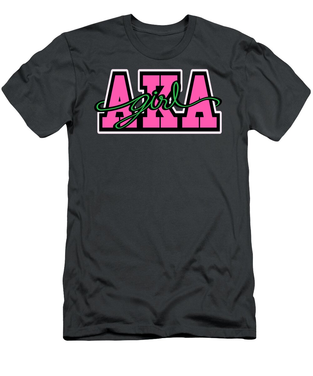 Aka Sorority Pretty Girl Greek Letters Matiss Chriss T-Shirt