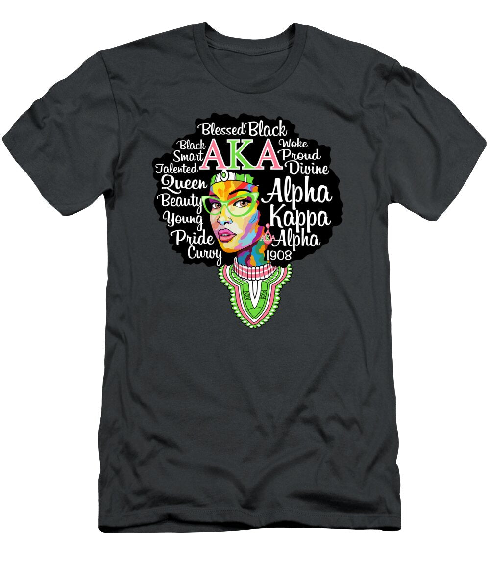 Aka Sorority for Alpha Pretty Girl Kappa Women Wilfre Amila T-Shirt