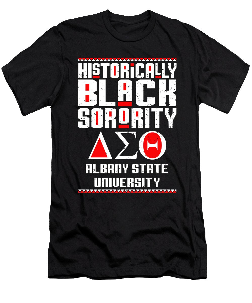 Albany State University Delta Sigma Theta Hbcu Black Greek Sorority Organization College Alan Martin T-Shirt
