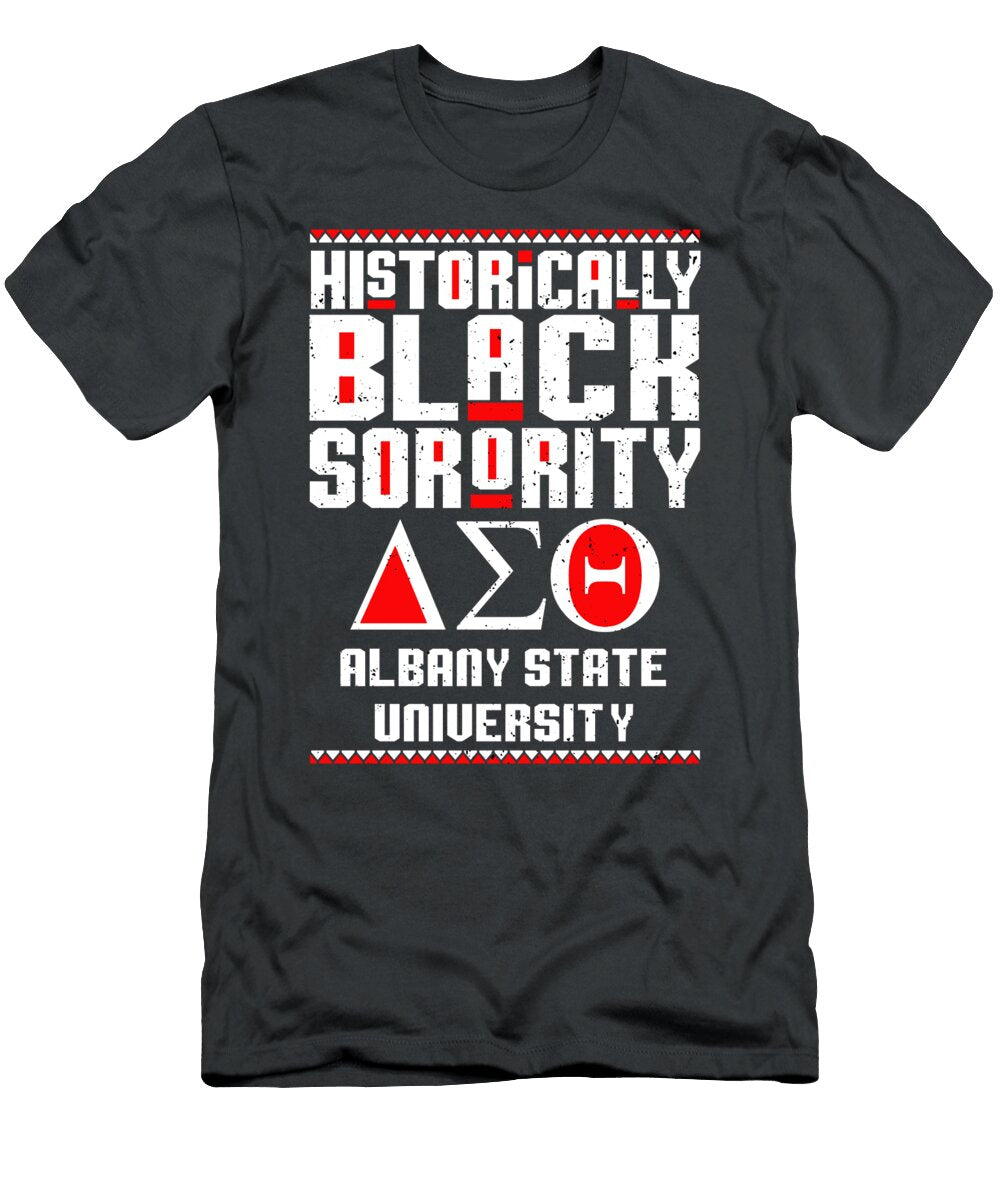 Albany State University Delta Sigma Theta Hbcu Black Greek Sorority Organization College David Tedeschi T-Shirt