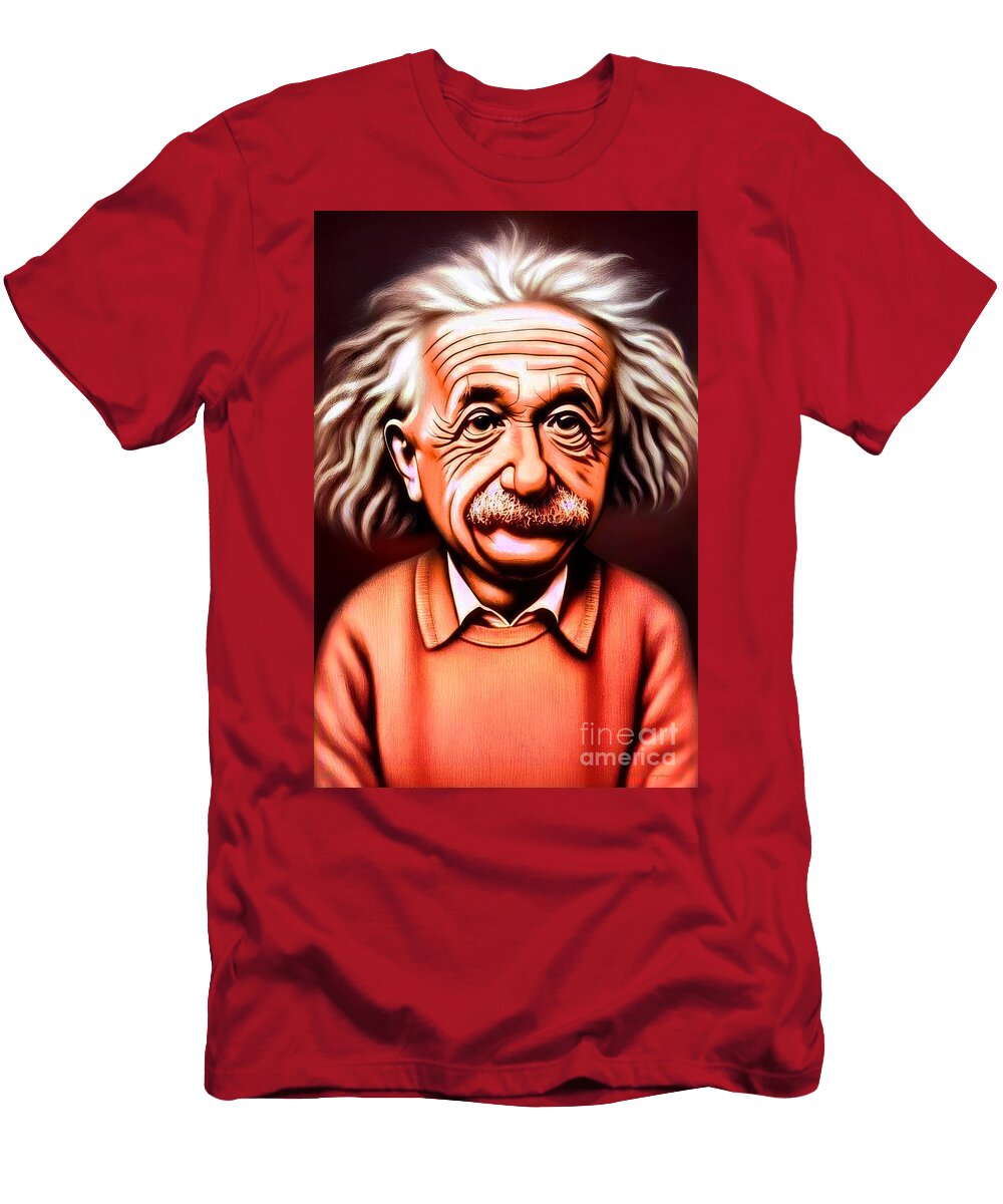 Albert Einstein 20221109a Wingsdomain Art and Photography T-Shirt