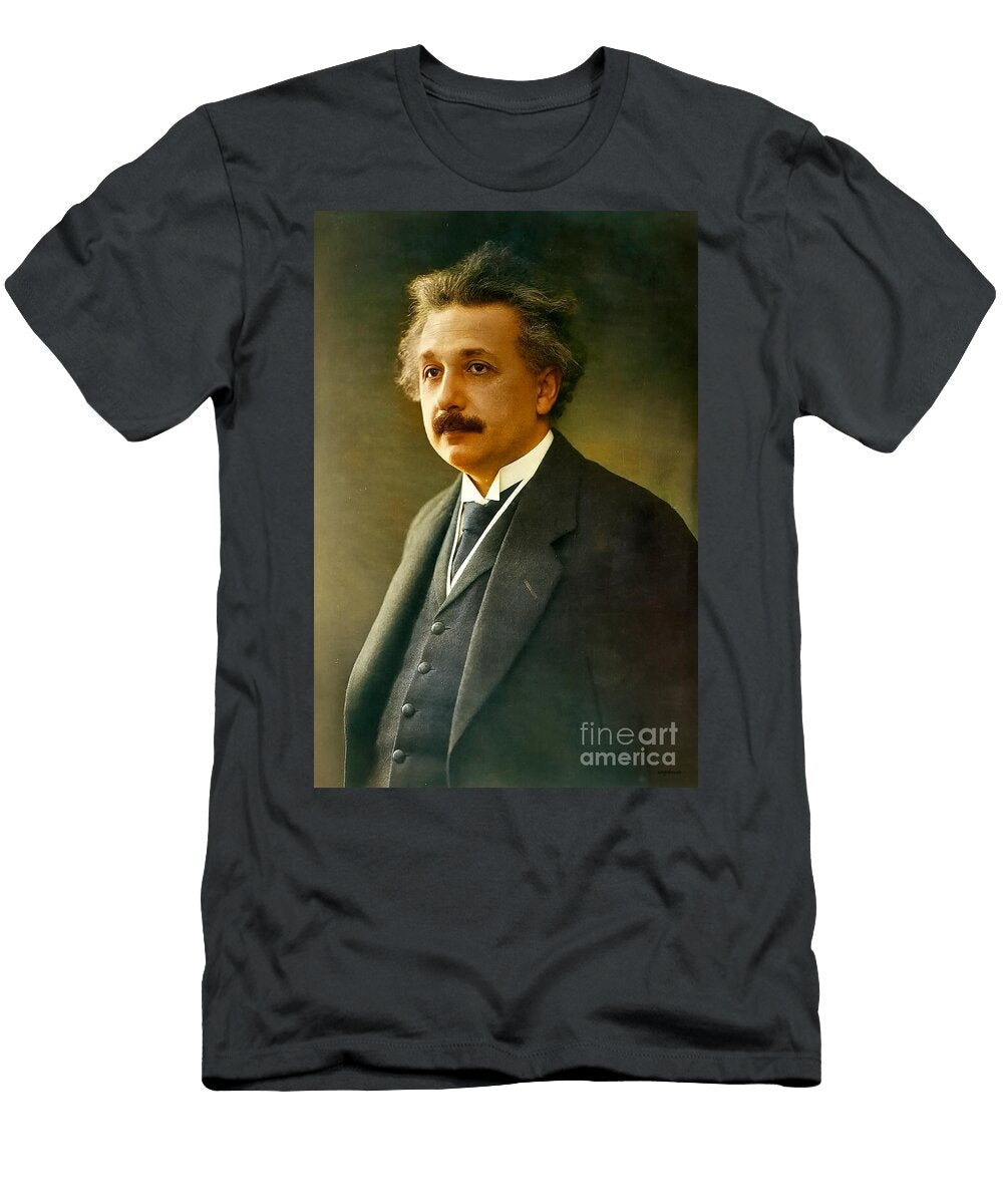 Albert Einstein Colorized and Enhanced 20260118 Wingsdomain Art and Photography T-Shirt