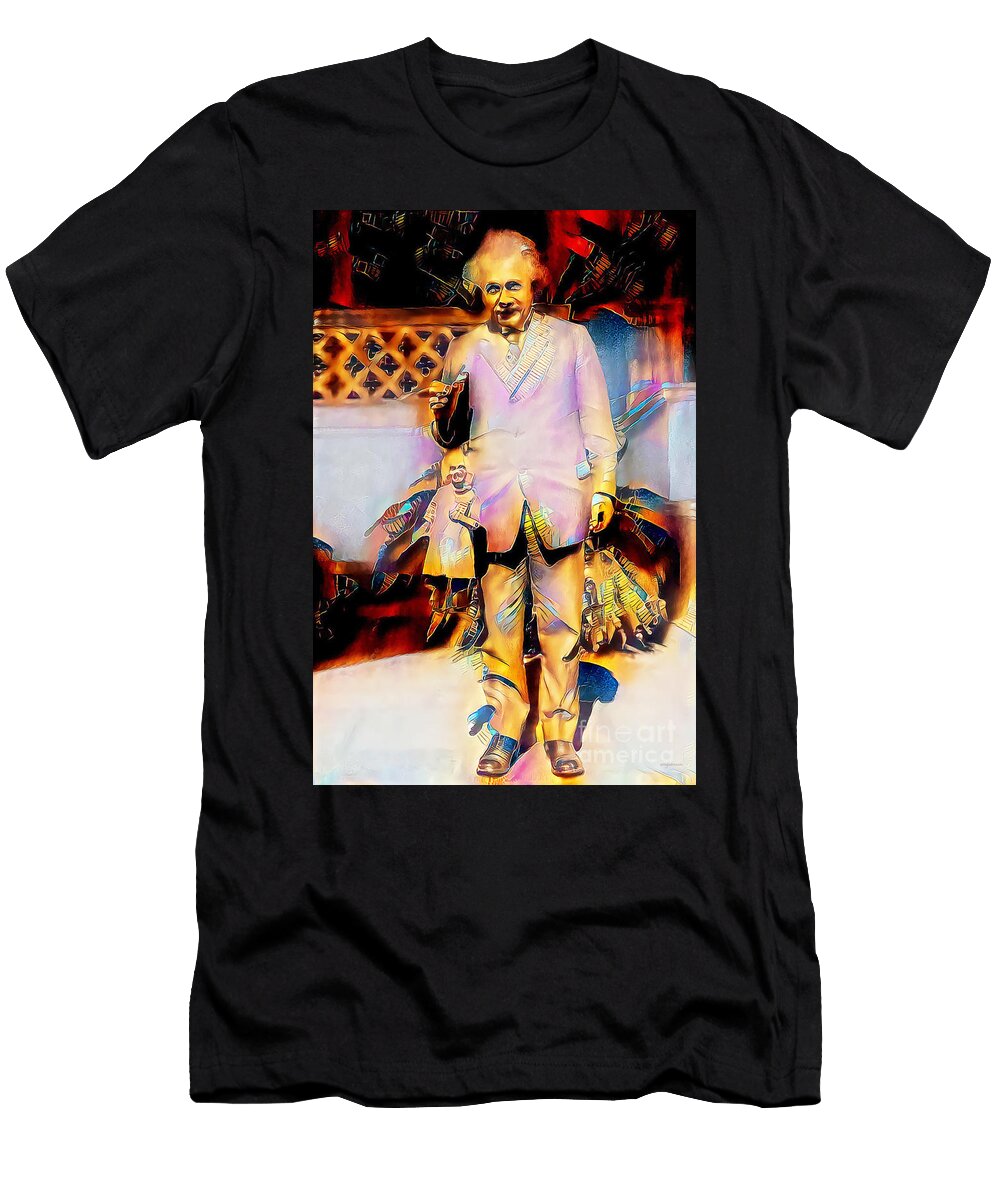 Albert Einstein in Nostalgic Painterly Colors 20200514 Wingsdomain Art and Photography T-Shirt