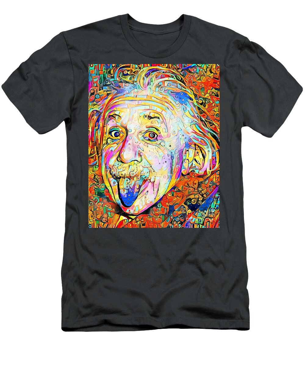 Albert Einstein in Vibrant Whimsical Colors 20200720 Wingsdomain Art and Photography T-Shirt