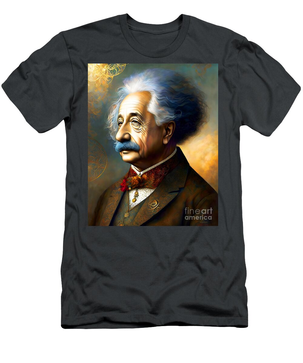Albert Einstein Spacetime Continuum 20230214d Wingsdomain Art and Photography T-Shirt