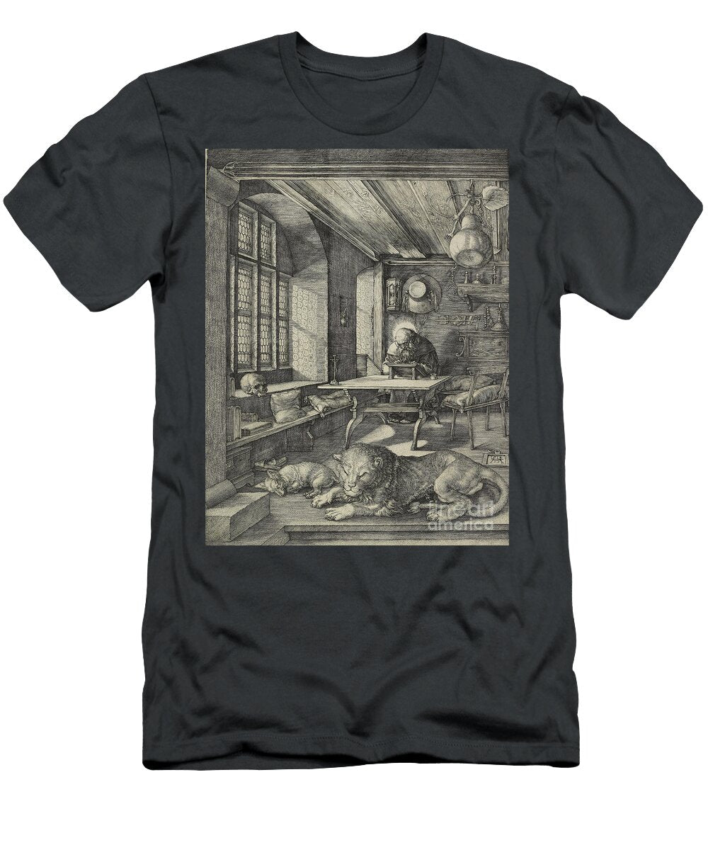 Albrecht Durer St Jerome in His Study 1514 Engraving Albrecht Durer T-Shirt