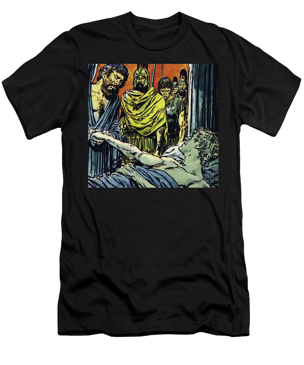 Alexander Died of a Fever in 323 Aged 32 Jesus Blasco T-Shirt