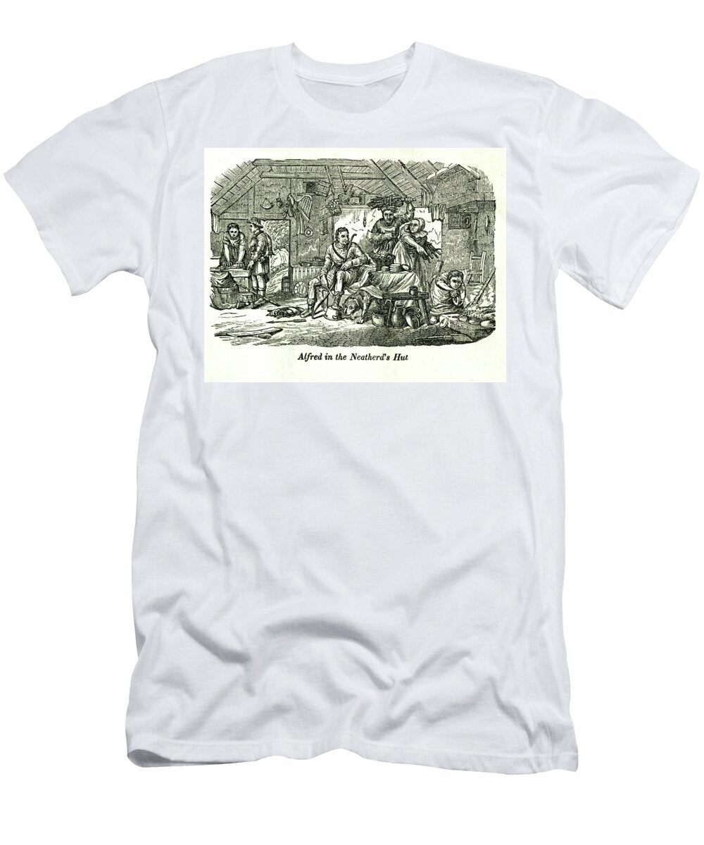 Alfred in the Neatherds Hut J2 Historic Illustrations T-Shirt